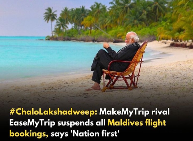 Walau tiga pejabat yang mengejek Modi sudah diskors, aksi boikot pada Maladewa tetap berjalan. (Foto: Instagram/@Indianstartupnews)