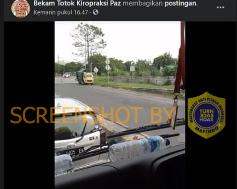 Tangkapan layar hoaks Jokowi mudik ke Solo. (Foto: Antara)