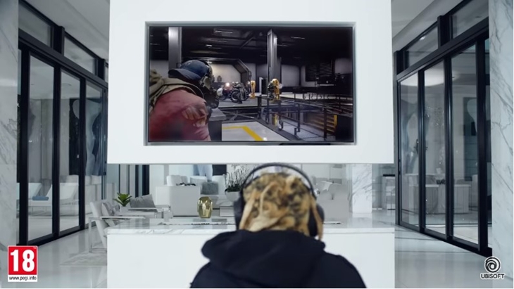 1. Lil Wayne diperlihatkan tengah memainkan Ghost Recon Breakpoint (Foto YouTube_Ubisoft)