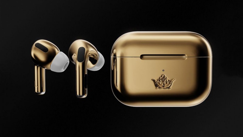 AirPods Pro Lapis Emas 18-Karat Ala Caviar Dijual Seharga Satu Rumah! 