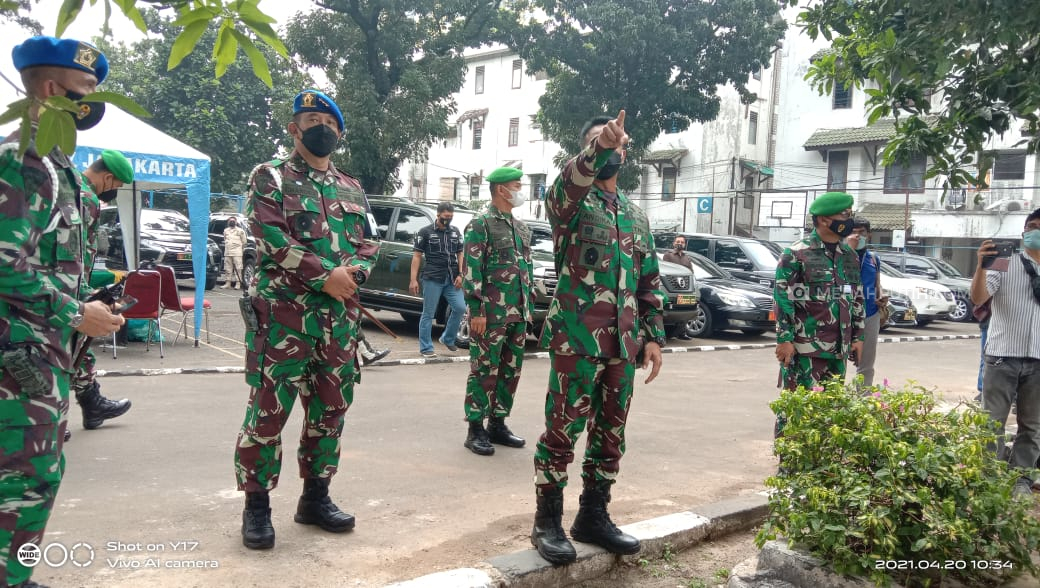 Kasad Jenderal TNI Andika Perkasa di Puspom TNI AD, Jalan Sultan Agung, Jakarta Selatan, Selasa (20/4). Foto: MP/Kanu