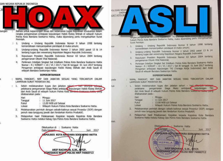 Mabes Polri: Draft Pengamanan Kedatangan Habib Rizieq ke Indonesia, 'Hoax'