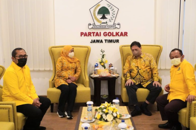 Airlangga-Khofifah Gelar Pertemuan Tertutup Semalam, Bahas Apa?