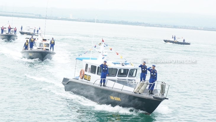 Polisi Gelar Simulasi Pengamanan Pilkada di HUT Pol Airud