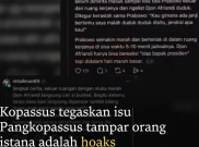 Kopassus Pastikan Narasi Pangkopassus Pukul Protokoler Istana Hoaks