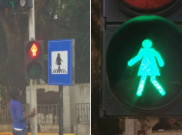 Ikon Perempuan di Lampu Lalu Lintas Kota Mumbai Promosikan Kesetaraan Gender