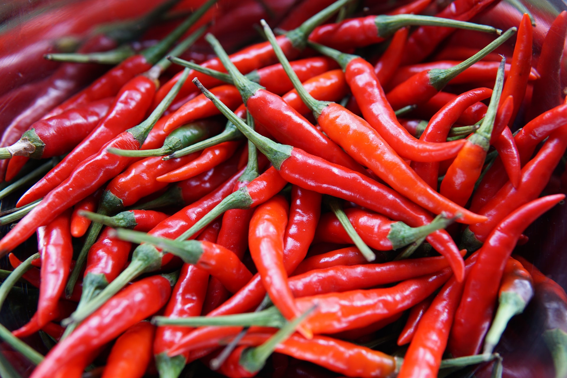 Cabai merupakan bahan yang biasanya terdapat dalam makanan pedas. (Foto: unsplash.com/Elle Hughes)