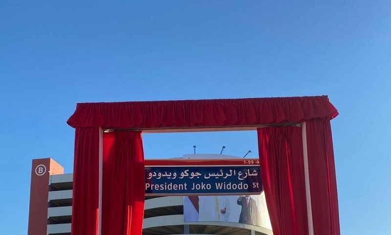 Jalan Jokowi di Uni Emirat Arab. (Foto: setkab)