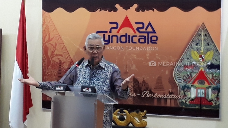 Wakil Presiden keenam RI Jenderal (Purn) Try Sutrisno. (MerahPutih.com/Ponco Sulaksono)