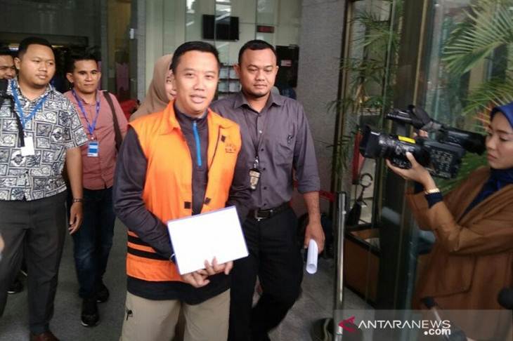 Mantan Menpora Imam Nahrawi, terdakwa perkara suap penyaluran pembiayaan skema bantuan pemerintah melalui Kemenpora pada KONI Tahun Anggaran 2018. (Antara/Benardy Ferdiansyah)