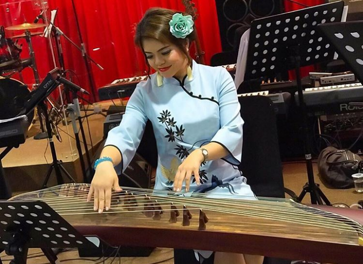Alat Musik Gu Zheng. (Instagram/@nathaniaruthy)