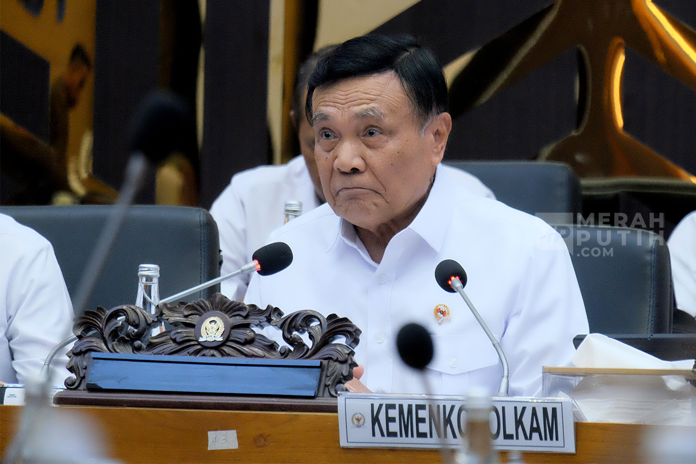 Raker Menkopolkam Djamari Chaniago dengan Baleg DPR Bahas RUU Pemerintah Aceh