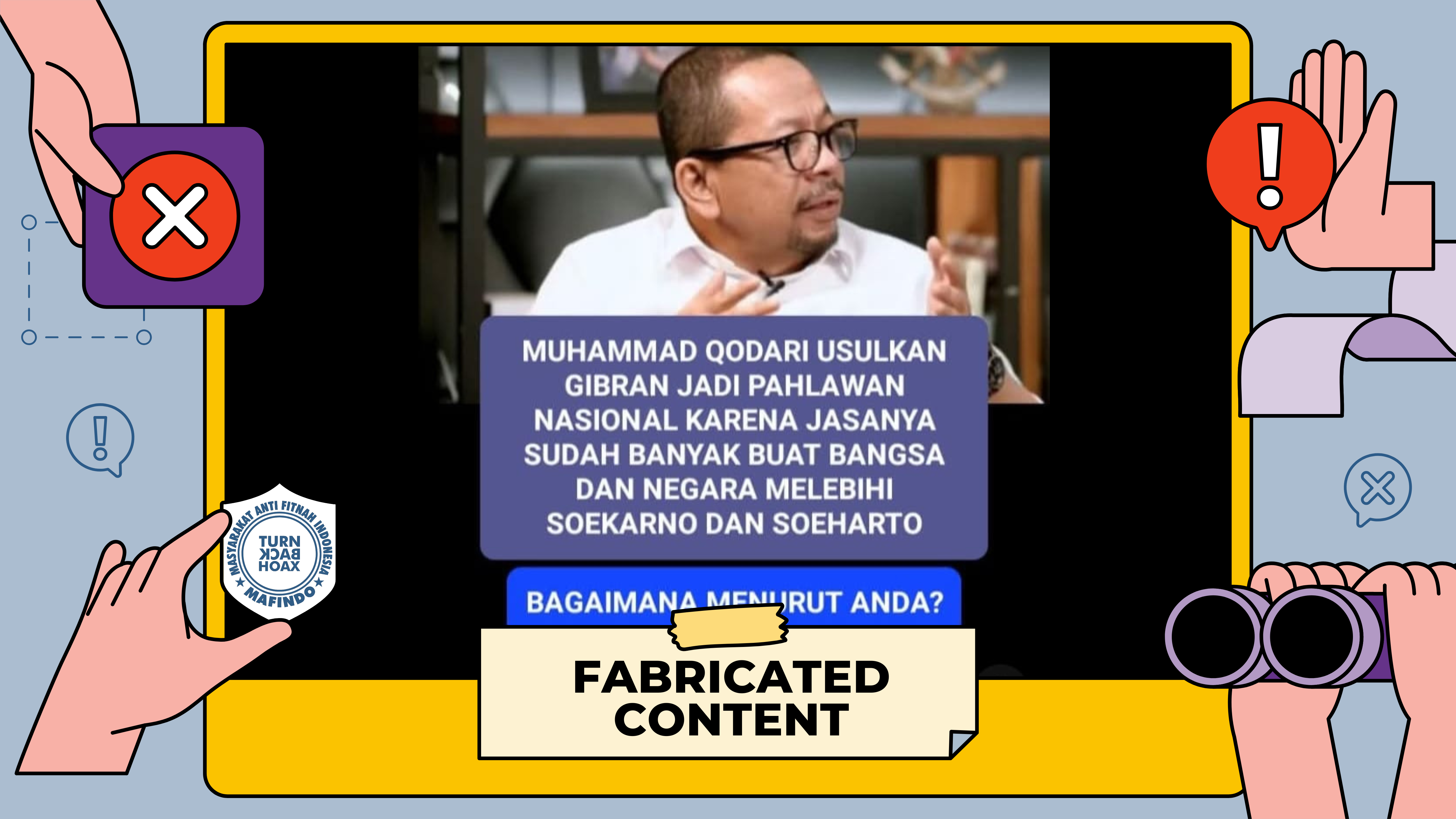 [HOAKS atau FAKTA]: Gibran Diusulkan Jadi Pahlawan Nasional, Dianggap Lebih Berjasa dari Soekarno dan Soeharto