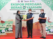 Anies Lepas Ekspor Perdana 19 Ton Beras ke Arab Saudi