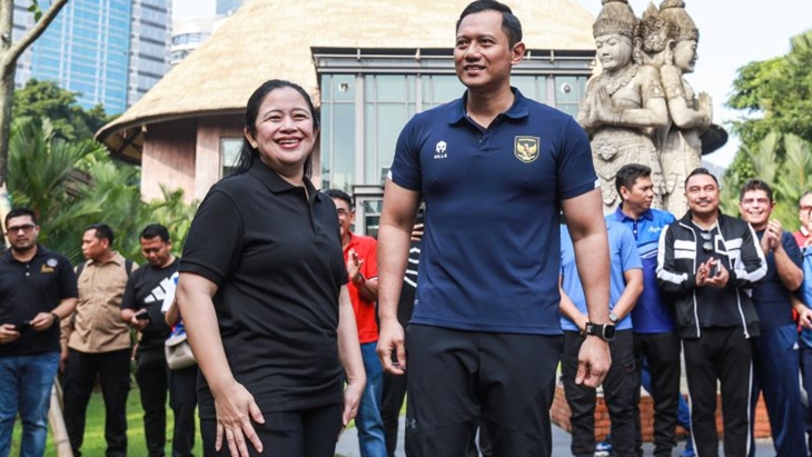 Puan Maharani Bertemu AHY saat Peluncuran Buku