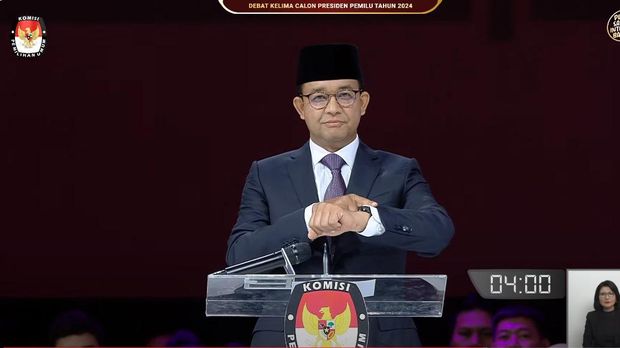 Anies Awali Visi Misi Pakai Bahasa Isyarat Tunjuk Jam, Ini Artinya