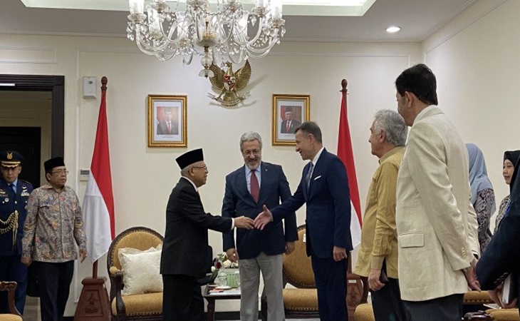  Terima Dubes Turki, Wapres Kiai Ma'ruf Ajak Kampanyekan Islam Damai