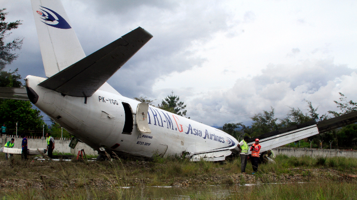 Pesawat Kargo Perusahaan Tri MG Tergelincir di Bandara Wamena