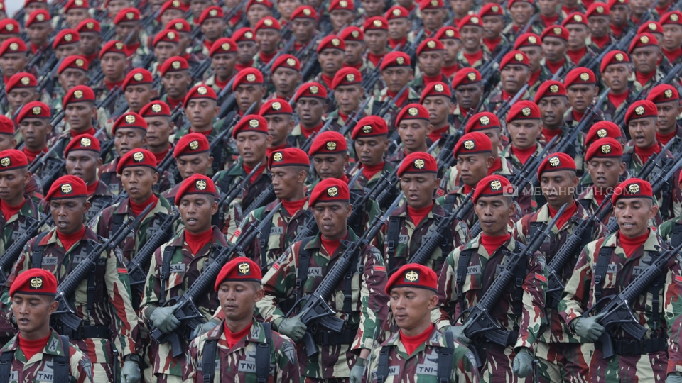 Ilustraisi Pasukan Khusus (Kopassus) TNI AD.(MP/Rizki Fitrianto)