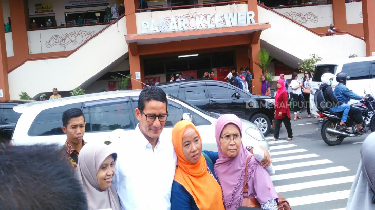 Sandiaga Uno blusukan di Solo