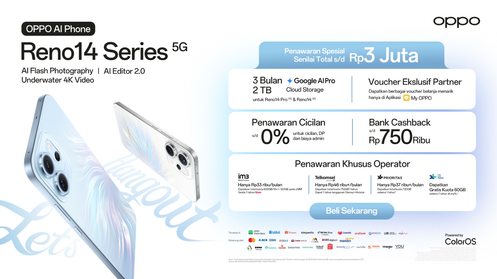 OPPO tawarkan promo menarik untuk pembelian Reno 14 Series