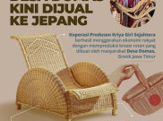 Kreasi Rotan dari Desa Domas Kini Dijual ke Jepang