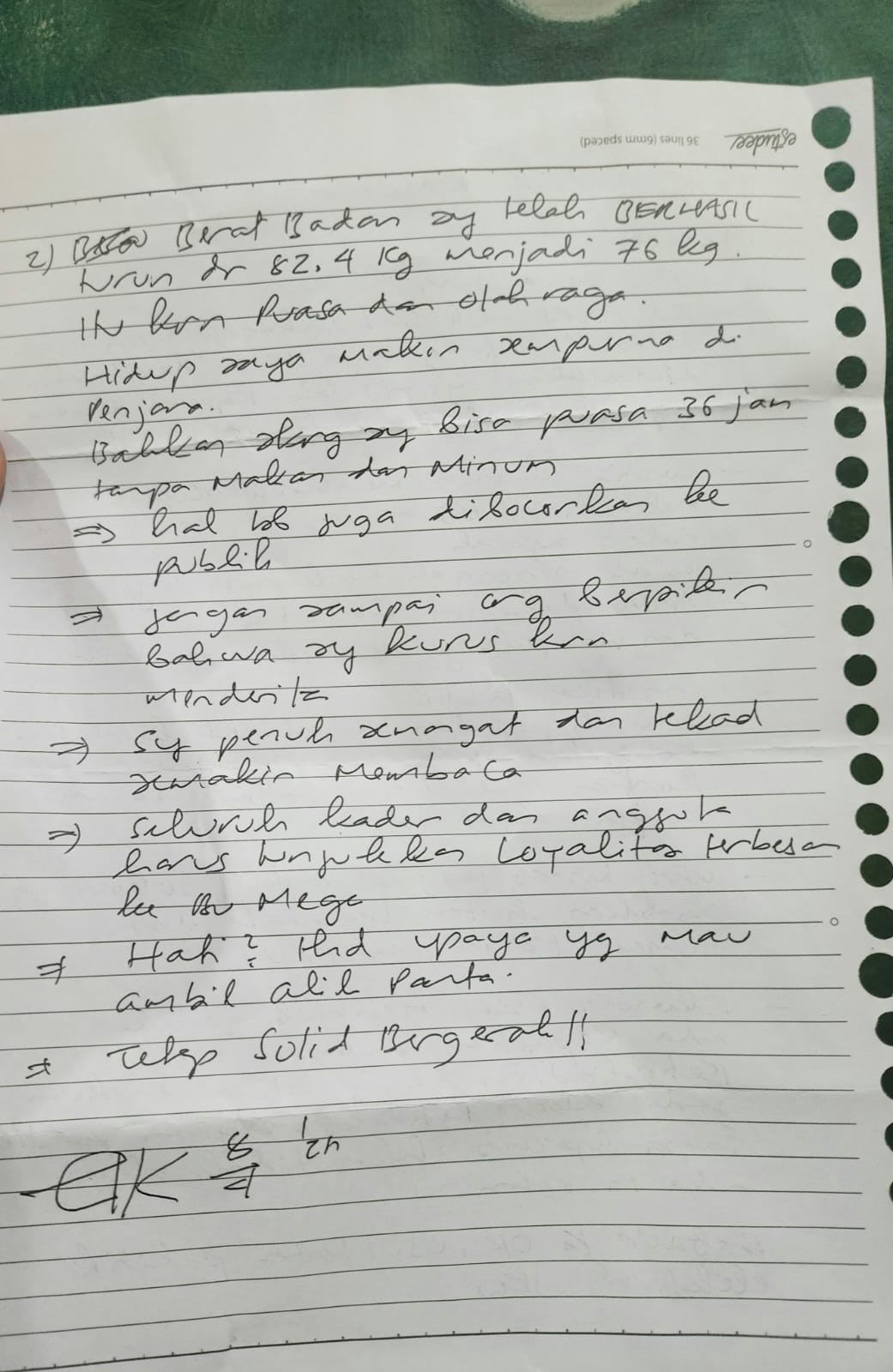 Surat Hasto