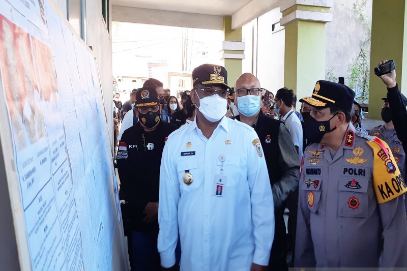 Pengecekan keamanan Pilgub Kalsel. (Foto:Antara)