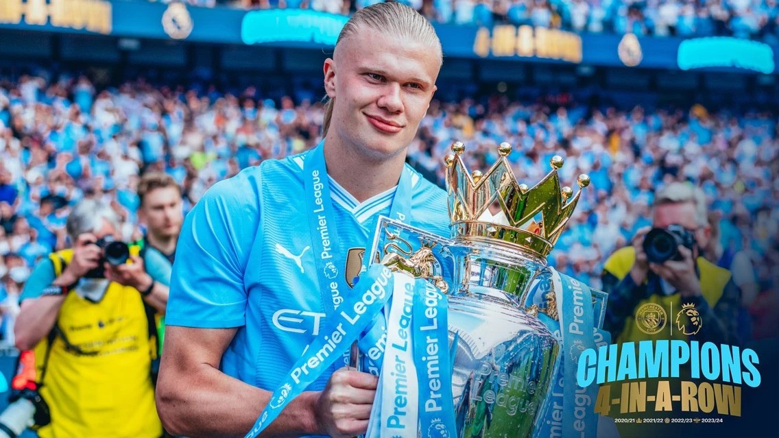 Erling Haaland Jadi Top Skor Liga Inggris 2023/2024