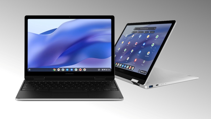 SamsungGalaxyChromebook 2 360 resmi di luncurkan pada konfersi BETT 2022. (Foto: Chrome Unboxed)