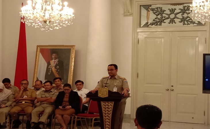 Anies tanggapi sejumlah pihak yang menyebutnya gubernur rasa presiden