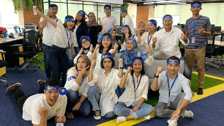Tiket.com menunjukan tingkat keterlibatan karyawan yang tinggi. (Foto tiket.com)