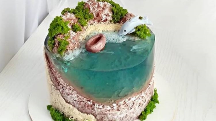 Island Cake, Kue Lucu yang Menyerupai Pulau