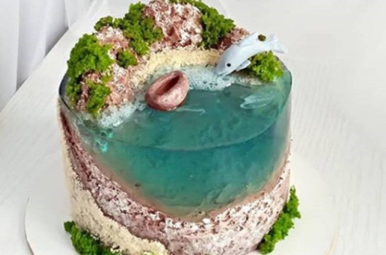 Island Cake, Kue Lucu yang Menyerupai Pulau