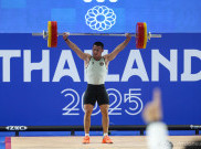 SEA Games 2025 Thailand: Rizki Juniansyah Raih Medali Emas Angkat Besi Pria 79kg