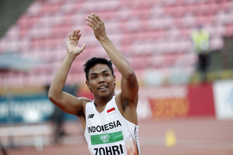 Debut di Nomor 200 Meter Putra, Lalu Muhammad Zohri Rebut Perunggu