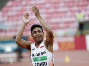 Debut di Nomor 200 Meter Putra, Lalu Muhammad Zohri Rebut Perunggu