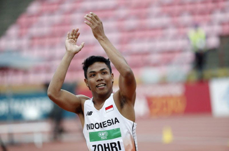 Debut di Nomor 200 Meter Putra, Lalu Muhammad Zohri Rebut Perunggu