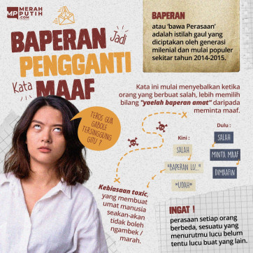 Baperan Jadi Pengganti Kata Maaf
