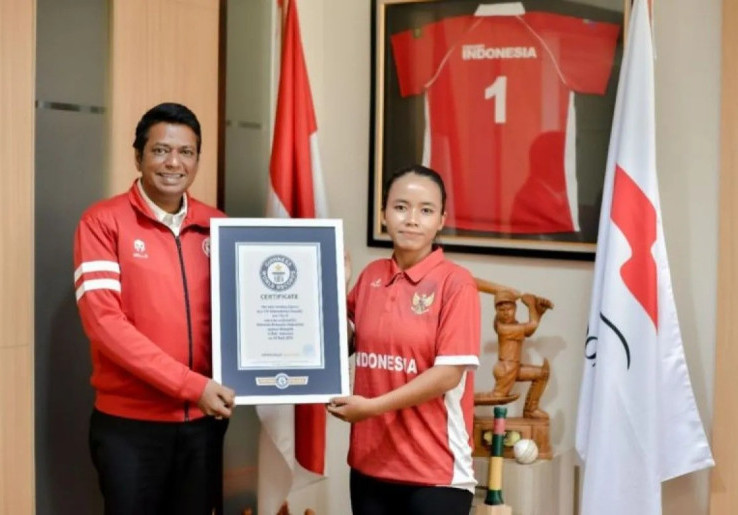 Bikin Bangga! Rohmalia Jadi Atlet Cricket Indonesia Pertama yang Raih Guinness World Records