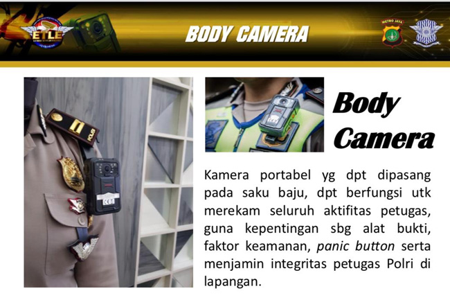 Biar tidak Arogan, Seragam Polantas Dipasangi Kamera