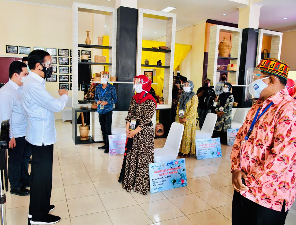Pencairan Banpres Usaha Mikro. (Setkab.go.id)