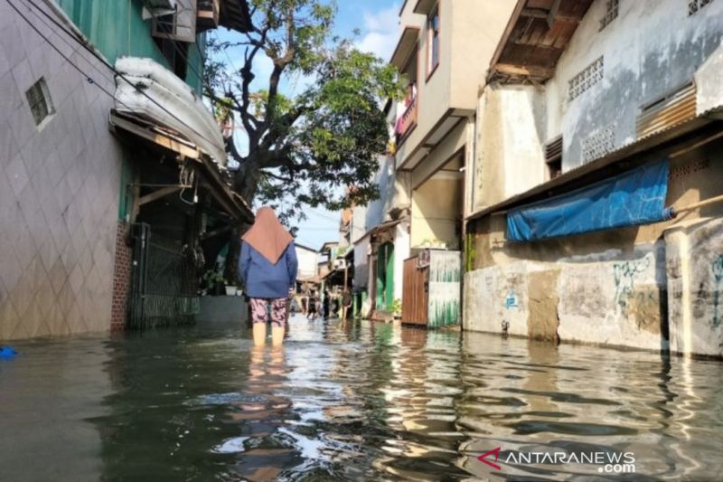 77 RT di Jakarta Tergenang Banjir