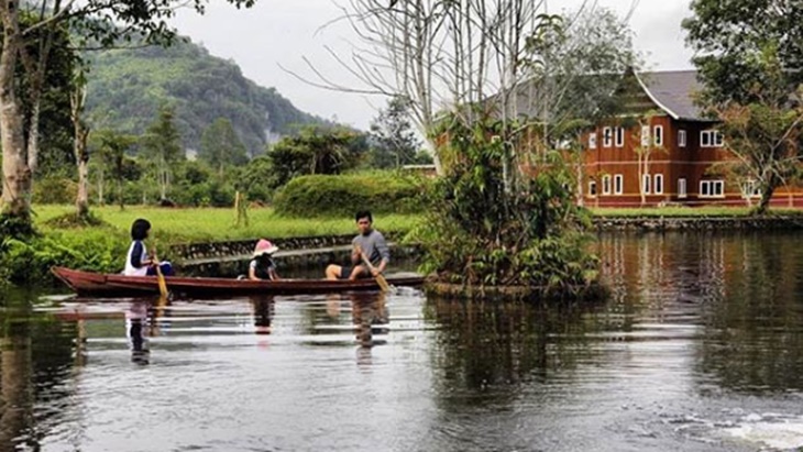 Perahu di Harau. (Foto/Instagram)