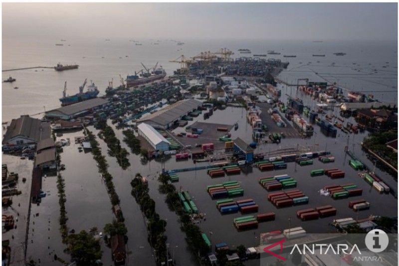 Kawasan Pelabuhan Tanjung Emas di Semarang, Jawa Tengah. (ANTARA/HO Pelindo Regional 3)