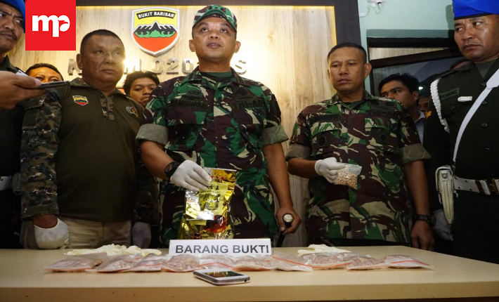 Barang bukti narkoba yang disita TNI AD