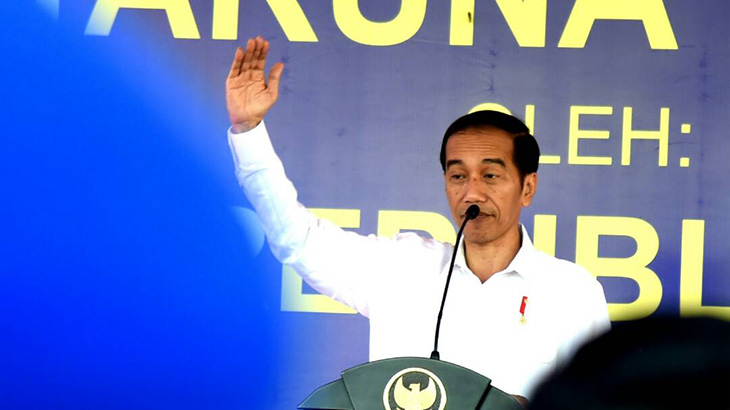 Jokowi Bicara Persatuan dengan Santri Ponpes Miftahul Huda
