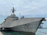 Kapal Perang USS Cincinnati-20 dan Drone AS Merapat ke Batam