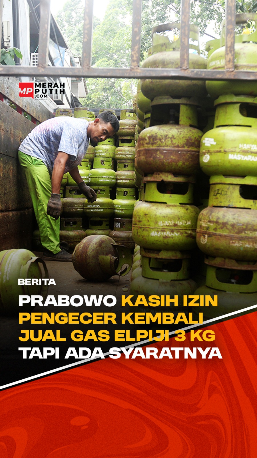Prabowo Kasih Izin Pengecer Kembali Jual Gas Elpiji 3 Kg Tapi Ada Syaratnya