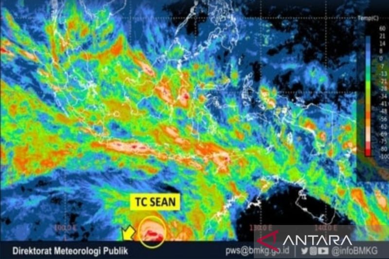 Siklon Tropis Sean Naik Jadi Kategori 3, Koordinat Terkini dan Dampaknya ke Indonesia